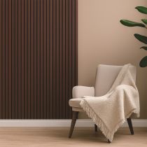 Akusztikus falpanel dió hatású 260x60x1,8 cm