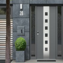 Postaláda horganyzott acélból újságtartóval antracit