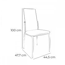 Aida étkezőszék, fekete színben