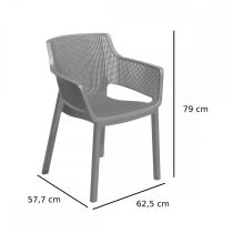 Elisa műanyag kerti szék