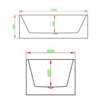Pike szabadon álló fürdőkád jobb