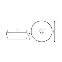 KR-98 WH kerámia design mosdó