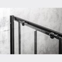 Olga SQ Element 80 zuhanyajtó fekete