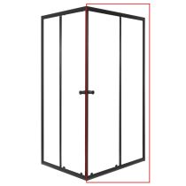 Olga SQ Element 100 zuhanyajtó fekete