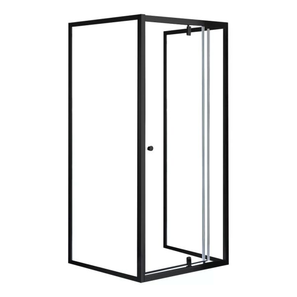 Flexi 90x90 cm falsíkra szerelhető szögletes zuhanykabin zuhanytálca nélkül