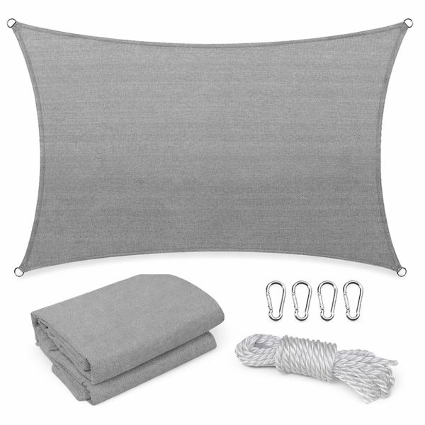 Rana napvitorla négyszög alakú 5x6 m szürke
