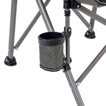 Leziter Comfort Plus karfás horgász szék pohártartóval szürke