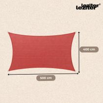 Rana napvitorla négyszög alakú 4x5 m piros