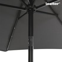 Solari kerti napernyő led lámpával szürke 300 cm