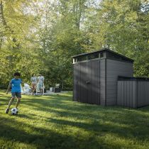 Cortina 7x7 műanyag kerti ház szürke
