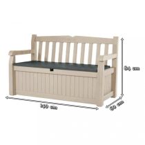 Eden Garden Bench pad és tároló