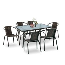 Elzas 6+1 kerti bútor garnitúra szett