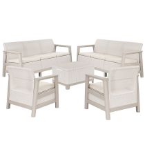 Scandi Love max linea duo kerti bútor szett jute tárolós asztallal