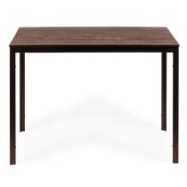 6 személyes kerti asztal 156x78 cm polywood barna