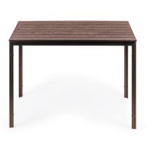 6 személyes kerti asztal 156x78 cm polywood barna
