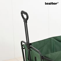 Összecsukható prémium kerti strandkocsi asztallal zöld