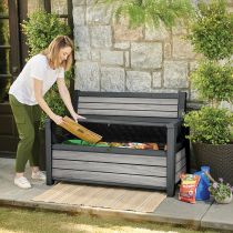 Decocoat műanyag kerti pad/tároló 227 L