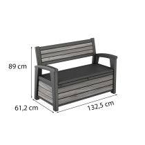 Decocoat műanyag kerti pad/tároló 227 L