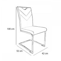 Letti étkezőszék, fehér színben