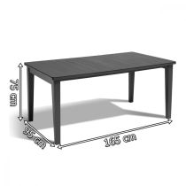 Corfu Fiesta III kerti bútor garnitúra futura asztallal