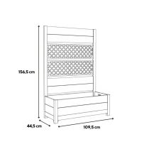 Deco tulip hátfallas virágláda 110l