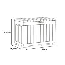 Decocoat kentwood műanyag kerti tároló 190l