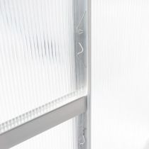 Polikarbonát üvegház 250 x 310 x 124/205 cm