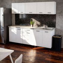 Primo 220 konyhabútor fehér, chromix munkalappal