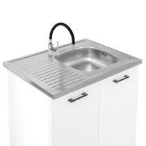 Primo 220 konyhabútor fehér, chromix munkalappal