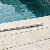 Teleszkópos rúd medence tisztító hálóhoz LMTH-01 2x180 cm, 0,8 mm, ezüst