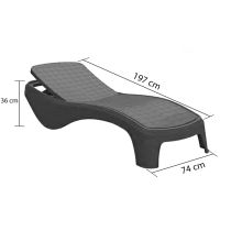 Atlantic kerti nyugágy set Luzon asztallal