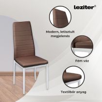 Norman 6+1 étkező garnitúra barna