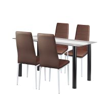 Norman 4+1 étkező garnitúra barna