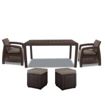 Corfu duo cube kerti bútor garnitúra