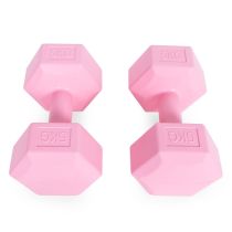 Hex súlyzó szett 2x5 kg rózsaszín