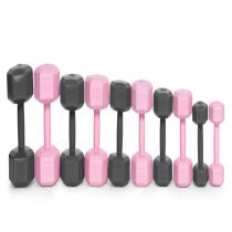 Hex súlyzó szett 2x5 kg rózsaszín
