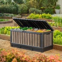 Decocoat kentwood műanyag kerti tároló 350l