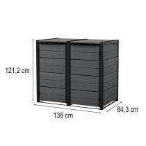 Hide away kültéri szemetes tároló 240 l