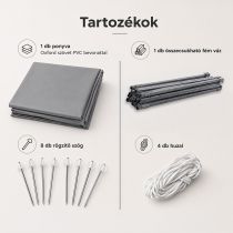 Összecsukható kerti pavilon 3x4,5 m
