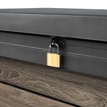 Decocoat műanyag kerti lád 380 l