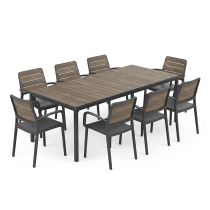 Porto Nova 200 8+1 kartámaszos kerti bútor garnitúra szett