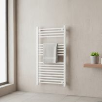 Egyenes törölközőszárító radiátor 1000x500 mm fehér