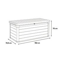 Decocoat műanyag kerti lád 570 l