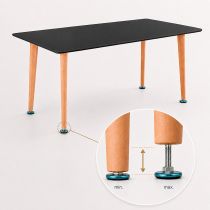 Silla 150 4+1 étkező garnitúra fekete-szürke