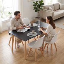 Silla 150 4+1 étkező garnitúra fekete-fehér
