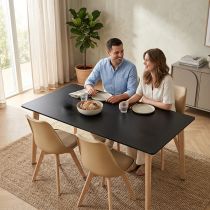 Silla 150 4+1 étkező garnitúra fekete-bézs