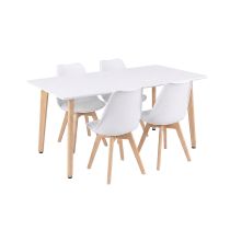 Silla 150 4+1 étkező garnitúra fehér-fehér