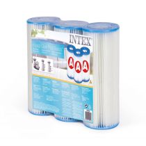 A típusú papírszűrő medence vízforgatóhoz - 3 db intex 29000