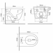 Roya Delano 082CHR falba építhető WC tartály szett