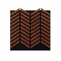 Akusztikus falpanel Deco XII dió hatású 60x60x1,8 cm